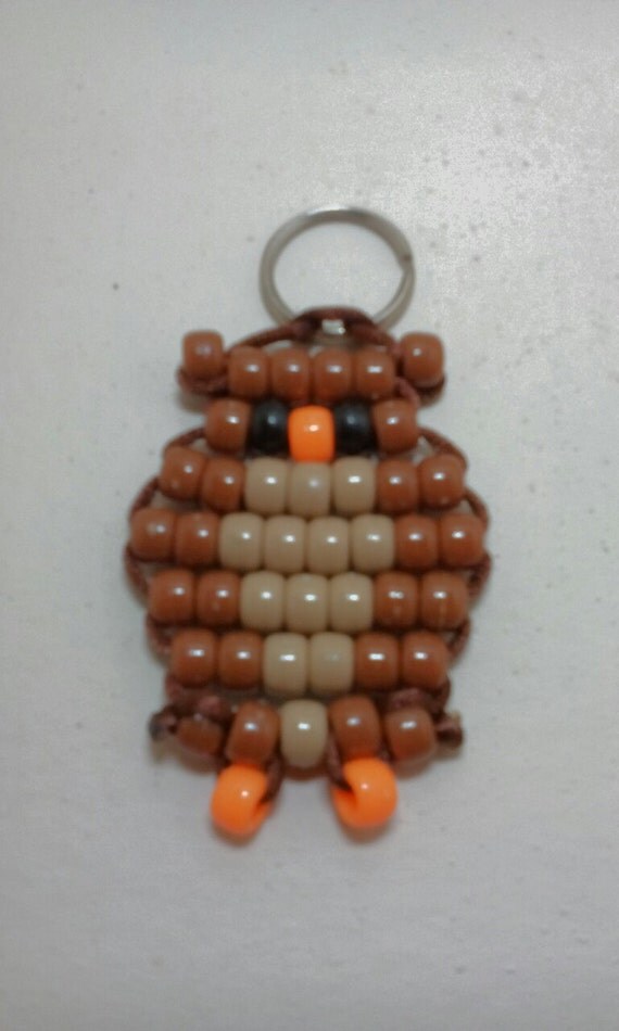 Owl Bead Pet Keychain