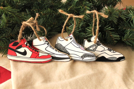 handmade jordan sneaker ornament set i iv 4 inlcuded handmade jordan sneaker ornament set i iv 4 inlcuded