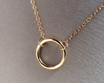 Popular items for double ring necklace on Etsy