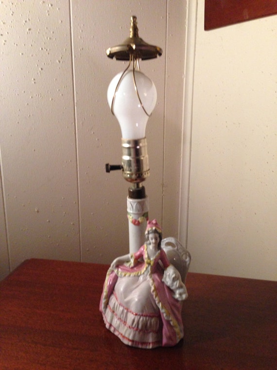Antique Ceramic Lamp Made in Germany by on Etsy