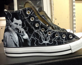 Nikola Tesla Custom Converse All Stars