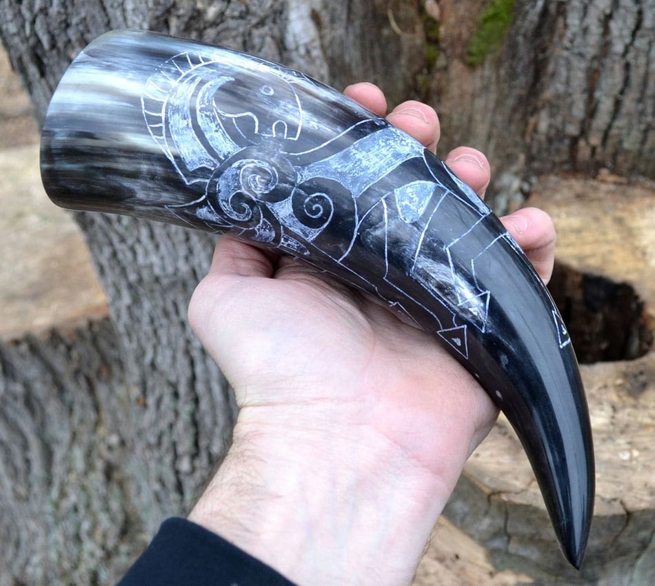 Viking Drinking Horn Mug Uk Viking Drinking Horn Mug Uk