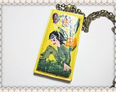 Fairy Necklace~Fairy Pendant~Painted Fairy Necklace~Garden Fairy Pendant~Women's Fairy Necklace