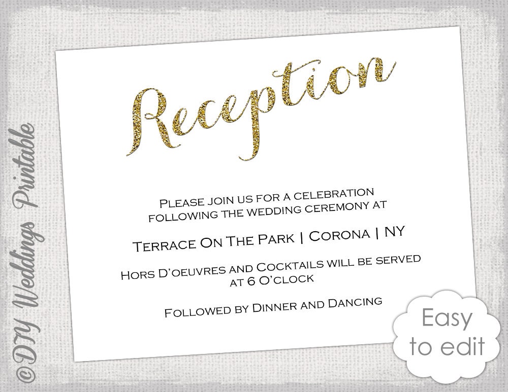 Wedding Reception Invites 8