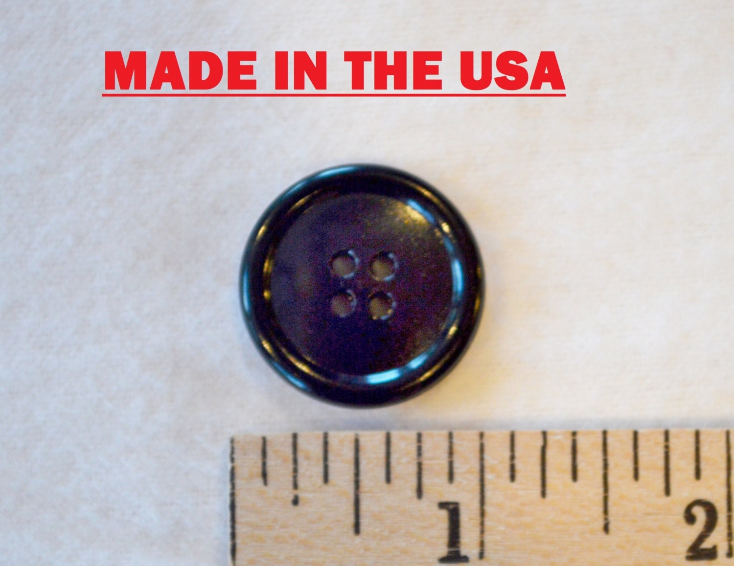 100 1" Bulk Black Buttons 1 inch Black Plastic Buttons Buttons 25mm