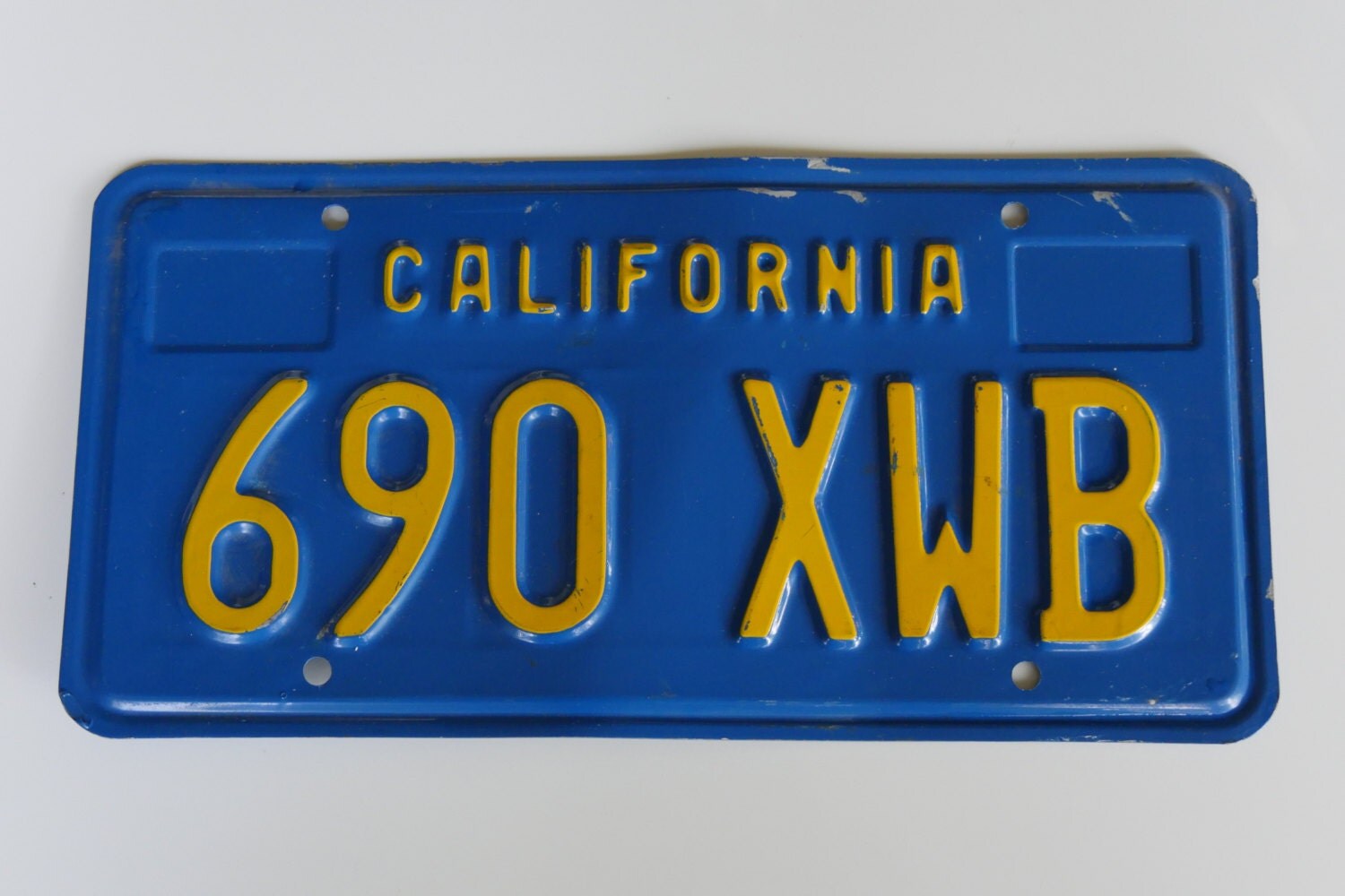 Vintage California License Plate