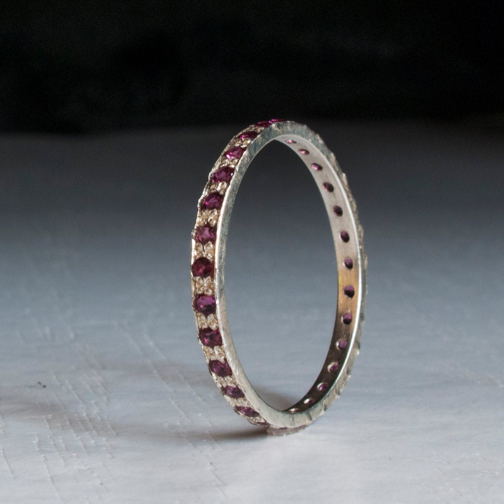 Amethyst Eternity ring by ARDONN on Etsy