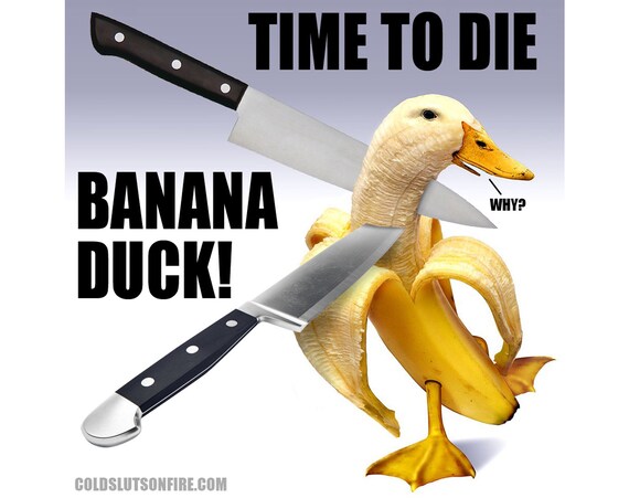 banana duck stuffed animal