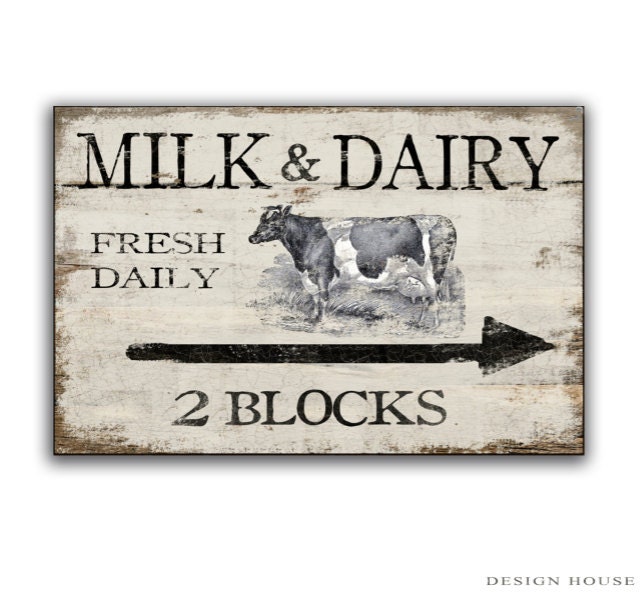 Download Milk and dairy wooden sign handmade farm signs country signs