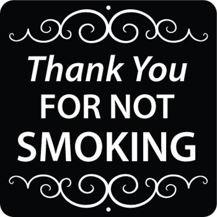 Thank You For Not Smoking Yard Sign. FREE SHIPPING by SignMachine