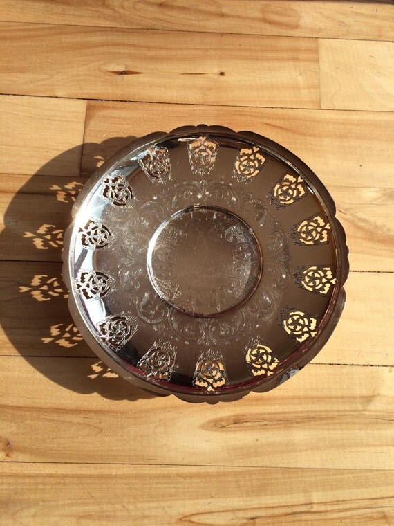 E.P Copper Viking Plate silver coated plate by ALittlePieceOfThen