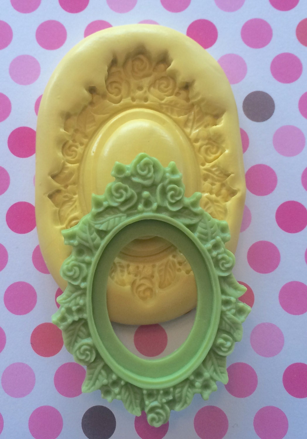 PICTURE FRAME Silicone MOLD Flower Mold by MoldsSweetTreasure