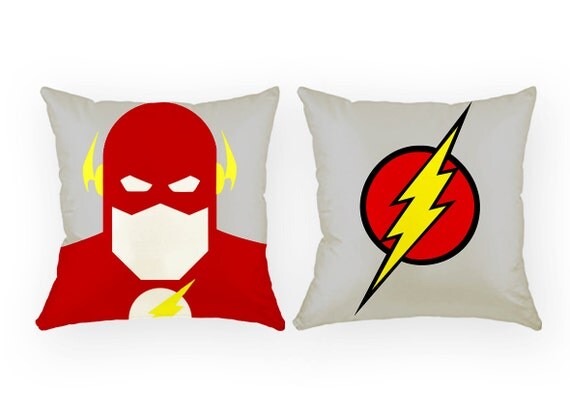 The Flash Pillow the flash superhero unique by GEEKandtheCHIC