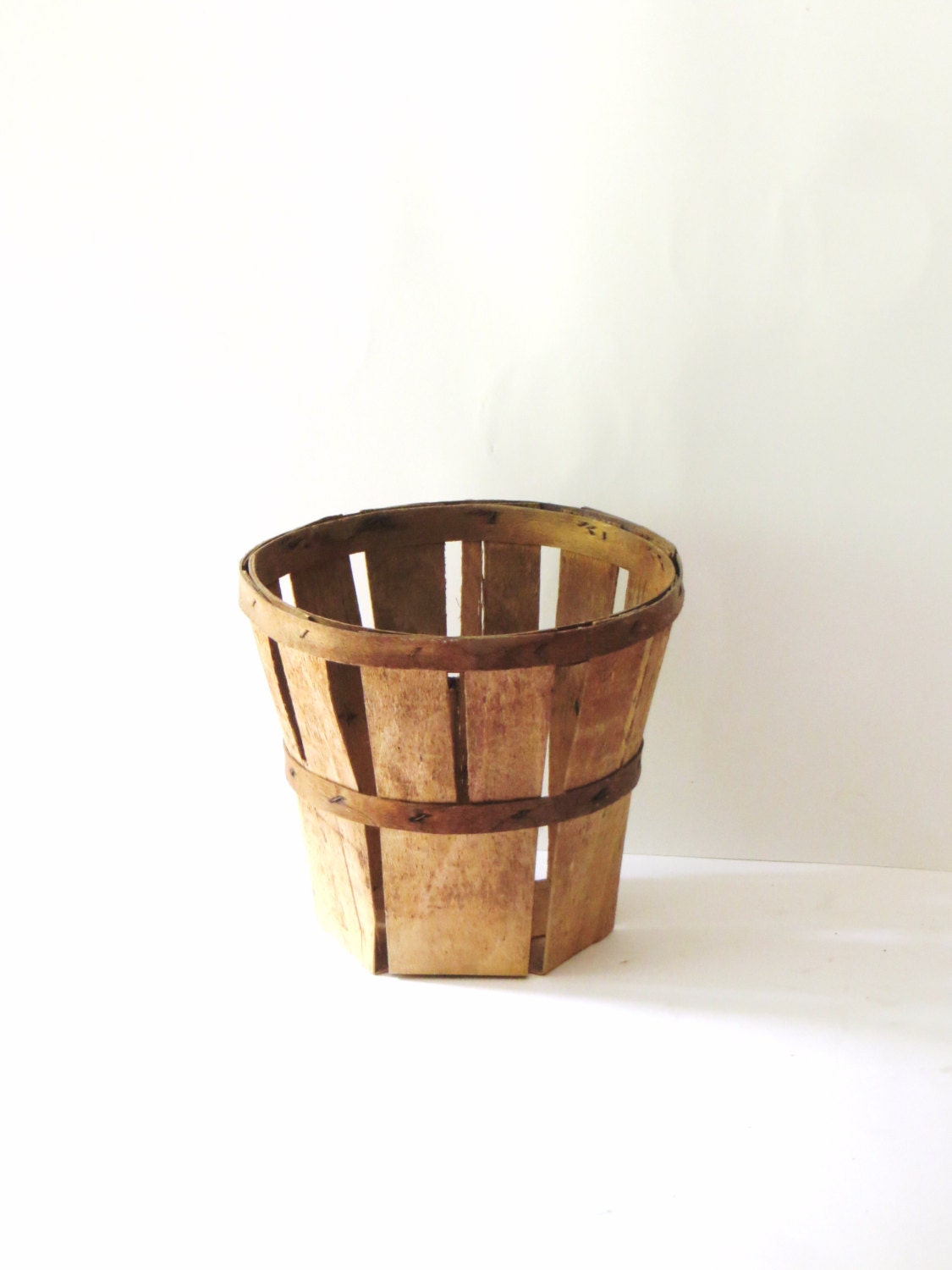 vintage orchard basket wooden basket fruit by gottogetvintage