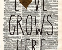 Popular items for love grows here on Etsy