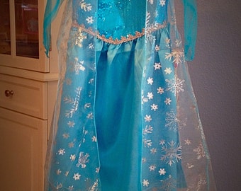 SALE-Princess Elsa Costume-4T-Frozen Dress