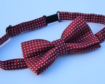 Popular items for red baby bow tie on Etsy