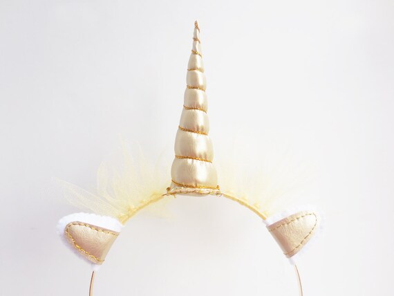 gold unicorn horn headband white and gold unicorn by graciosa
