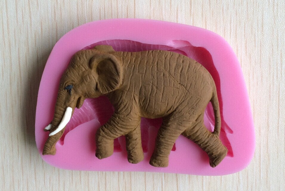 elephant mold fondant mold chocolate mold nature mold