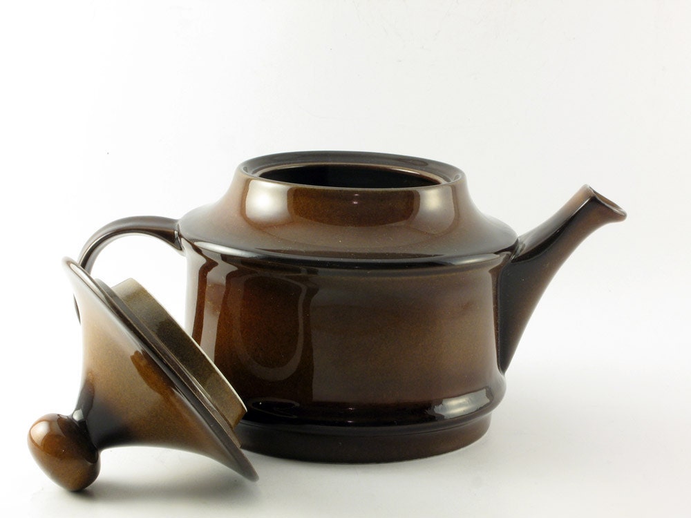 Vintage ceramic tea pot/ West Germany ceramic teapot/ 60s