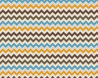 Riley Blake Designs HOOTY HOOT RETURNS in Brown Chevron