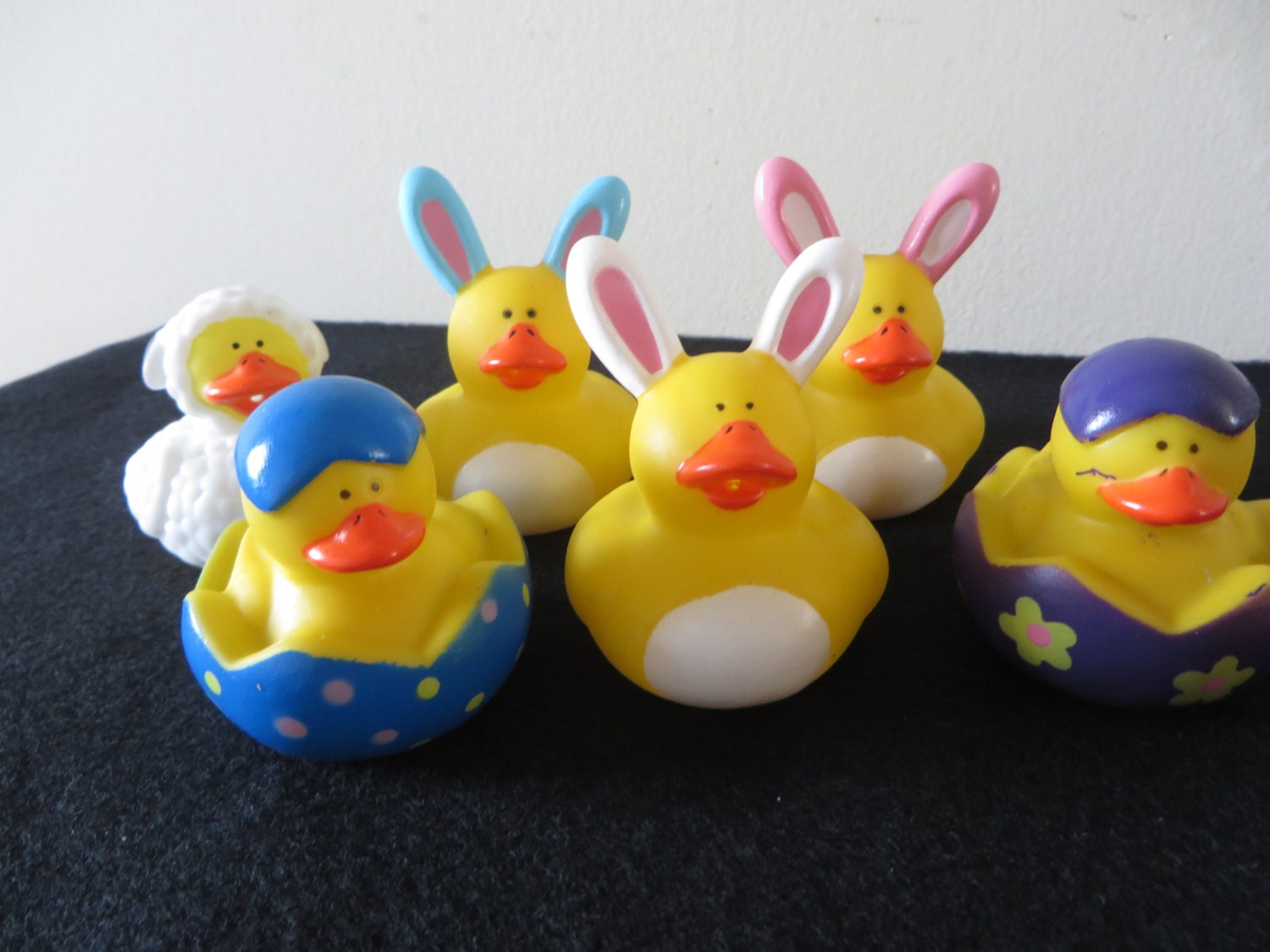 Easter rubber ducks. Easter bunnies lamb egg by LotsaDuck on Etsy