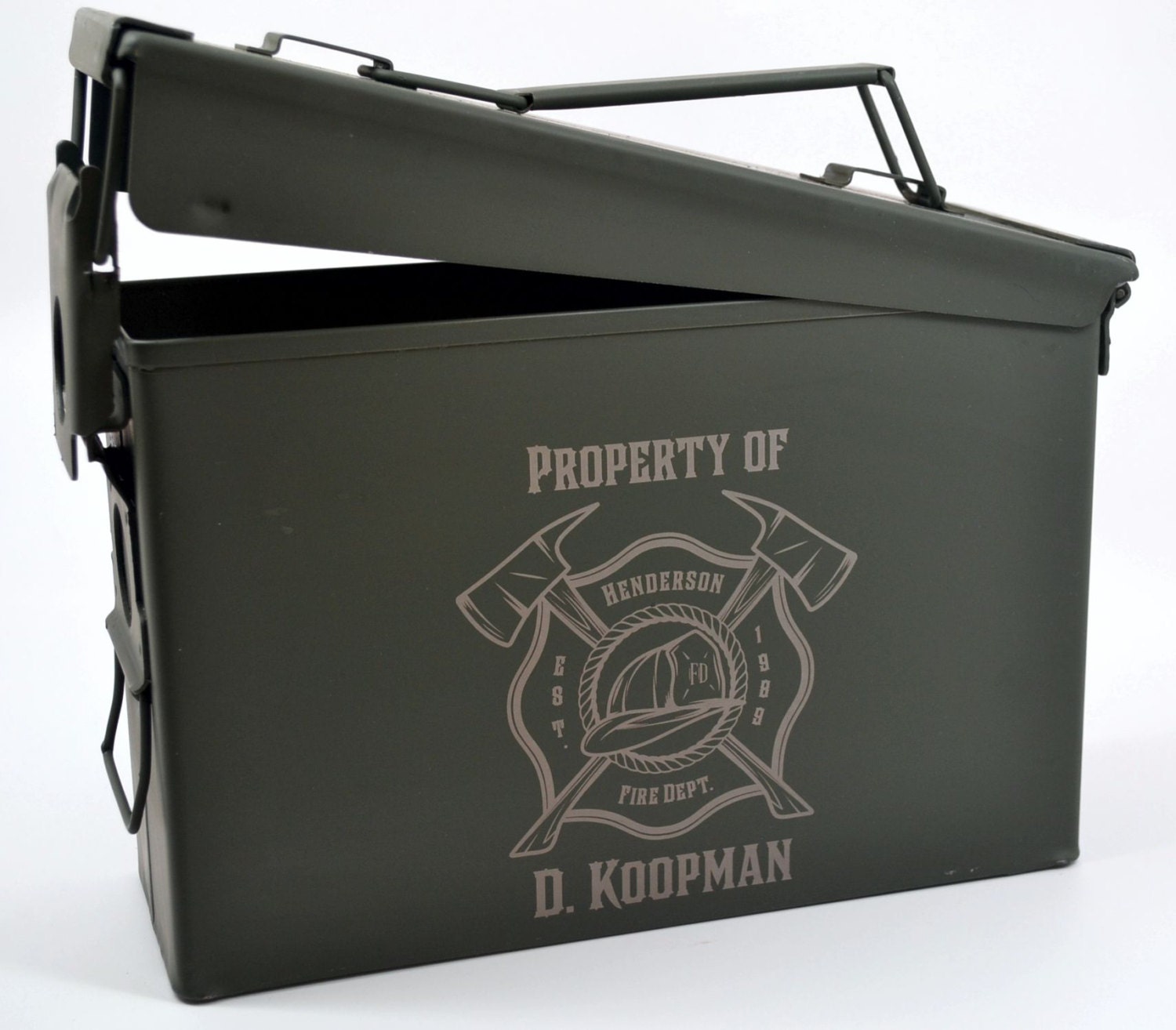 Custom Personalized Ammo Box Designed to Order by