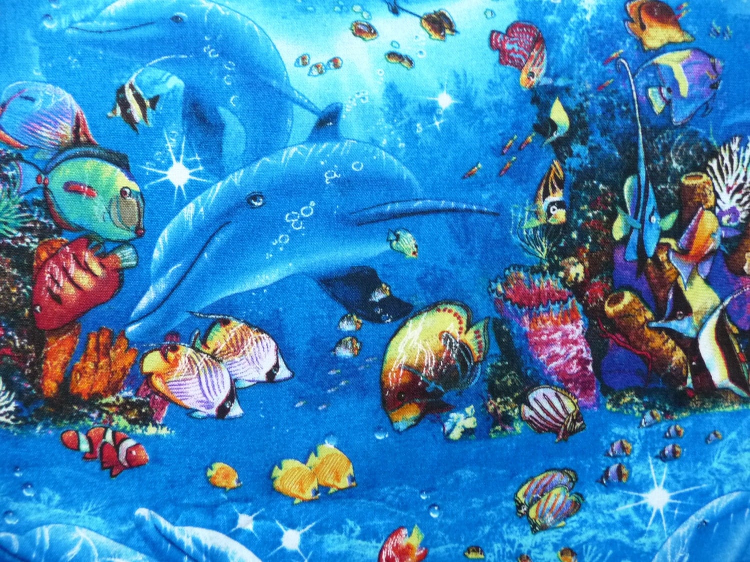 Tropical Fish Fabric Children of the Sea Elizabeths Studio