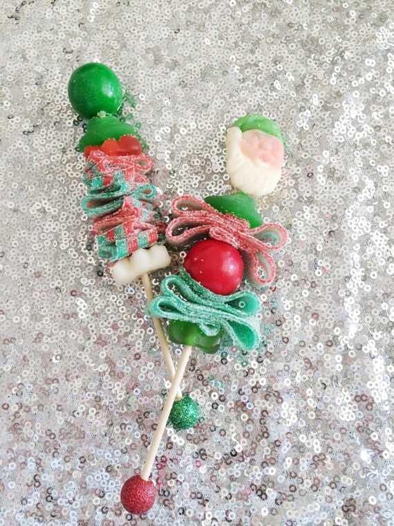 Items similar to 12 Holiday Season Candy Kabobs on Etsy