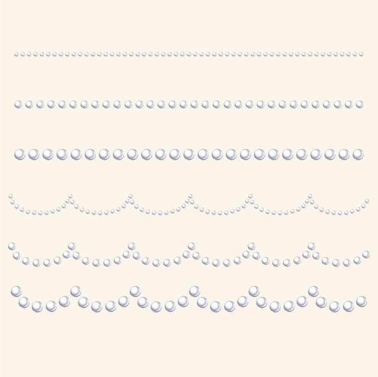 Premium Pearl Wedding Clip Art Borders & Frames by AmandaIlkov