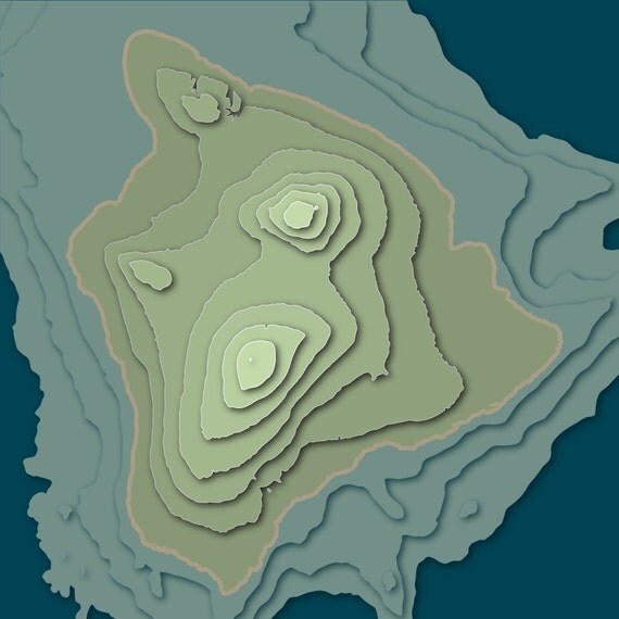 Island Of Hawaii 3D Topographic Map 13 5 X 13 5   Il 570xN.662722369 Nmyw 