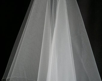 Ivory Wedding Veil, Two Layers