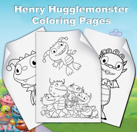 Henry Hugglemonster Coloring Pages