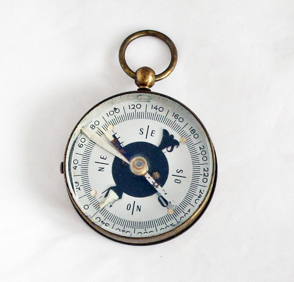 Vintage French Compass Sealed in Original by TheCompassCollector