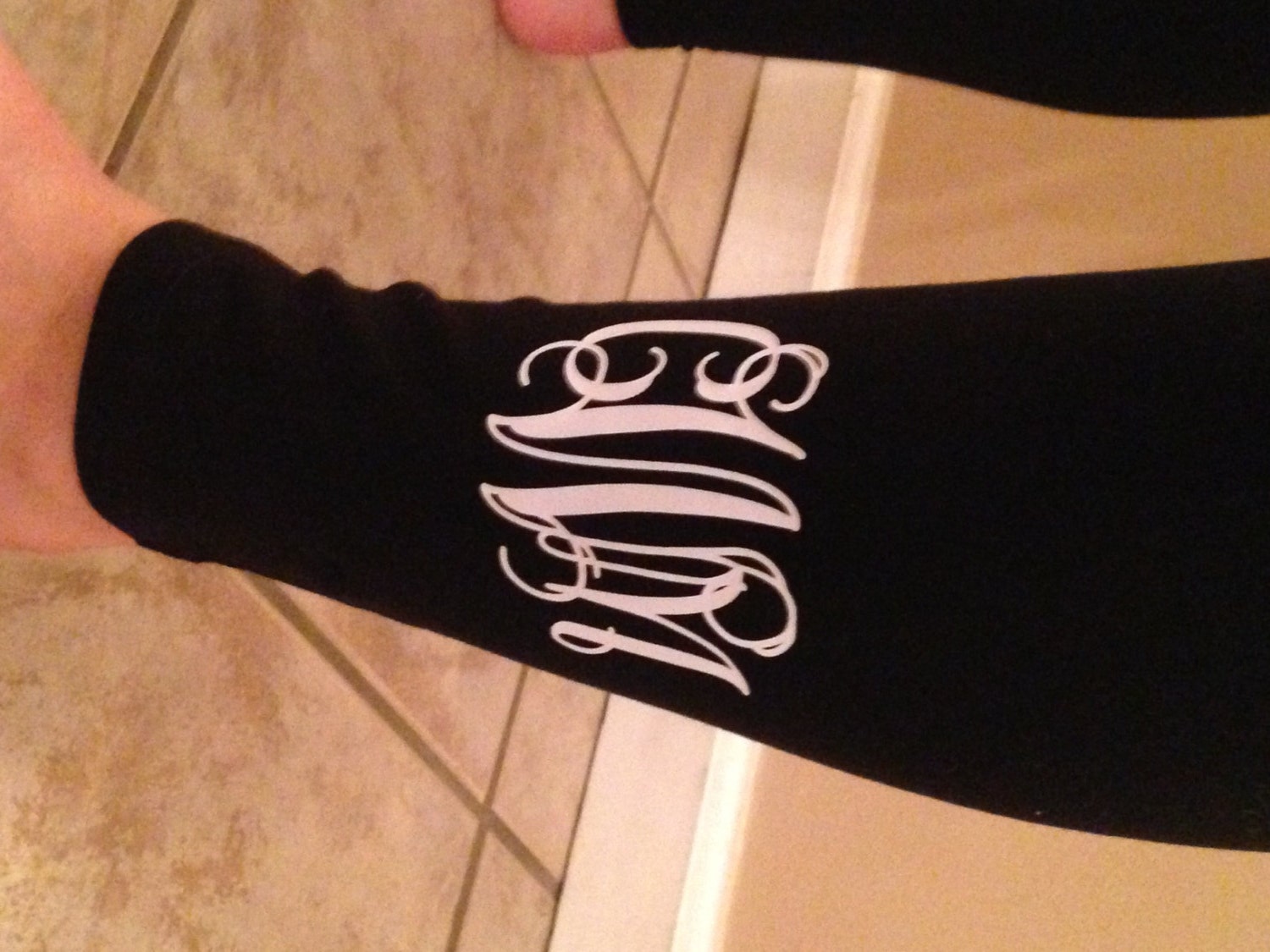 Monogrammed Legging by CreativeCustomTs on Etsy