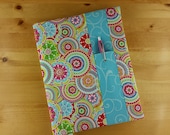Kaleidoscope Flower with Blue Swirl~ Composition Notebook Cover