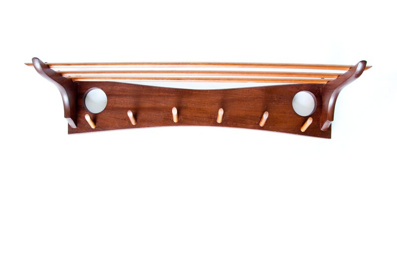 Danish Design Mid Century Coat Rack Wood 1950s Vintage Hat