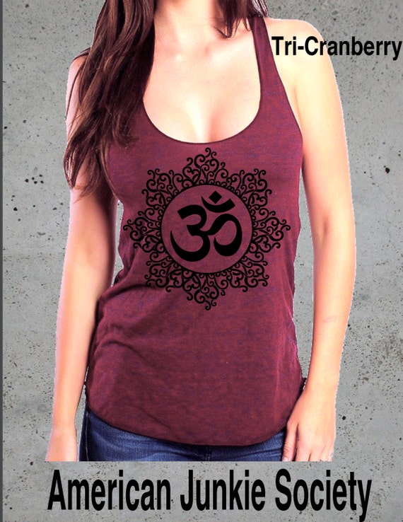 OM Symbol Yoga Tanks Tops'__//Fitness by AmericanJunkieSoc on Etsy