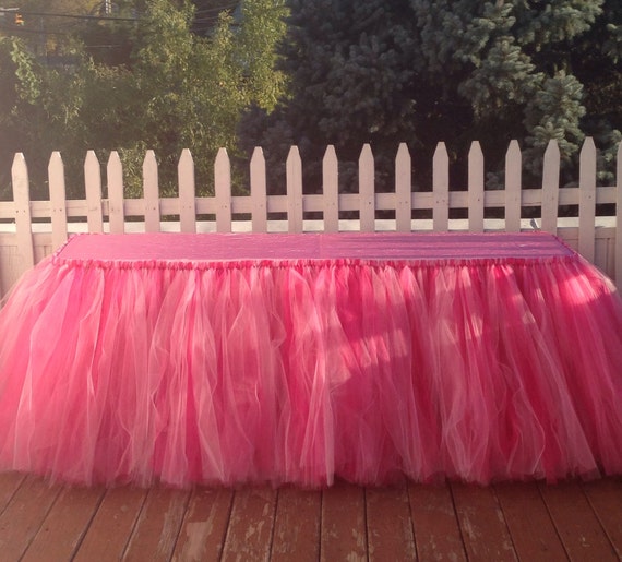 Mantel de tul faldas de mesa tutú tutú partido de por tullepompoms