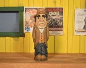 Businessman Depression Era wood carving hand carved by MADellinger Wood Carving for the Everyday People" series BH # 41 Businessman Depression Era wood carving hand carved by MADellinger Wood Carving for the Everyday People" series BH # 41
