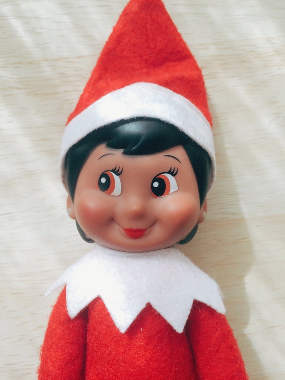 The Elf on the Shelf Christmas Elf black GIRL by LittleMissRun