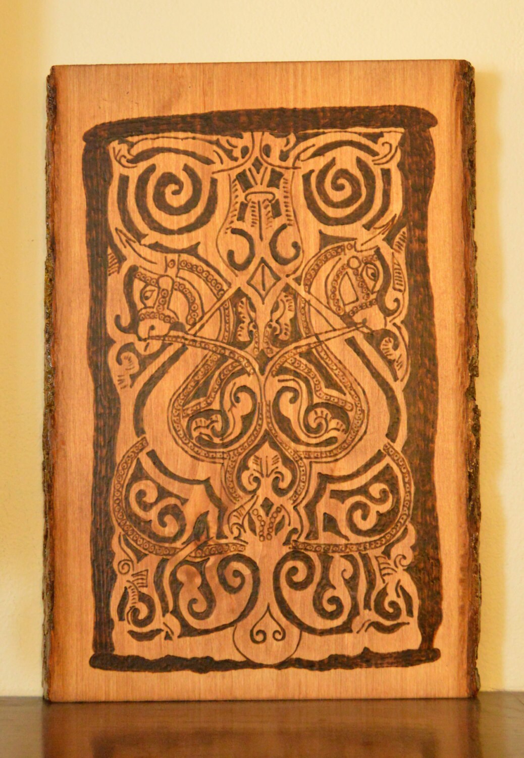 Wooden Wall Art home decor medieval art horse art by TheArabesque