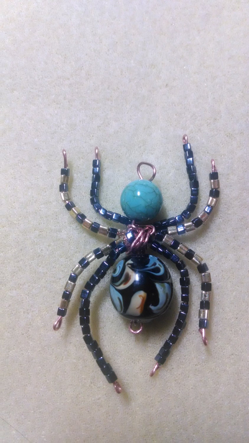 Artist Pick Spider Pendant by KimsCreationsFTW on Etsy