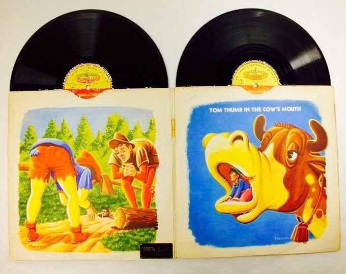 Storewide 25% Off SALE Rare Collectible Merry-Go-Sound Records Children's Record Set, The Adventures of Tom Thumb, Directed by Ted Cott, #T-