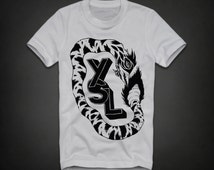 Men YSL t shirt tee t-shirt screen printing on Quality American Brand shirt S-3XL 100% cotton