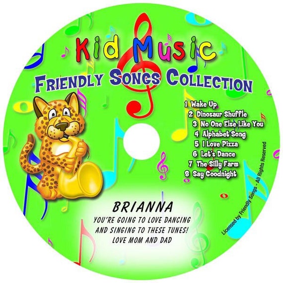personalized music for kids cd friendly songs collection personalized music for kids cd friendly songs collection