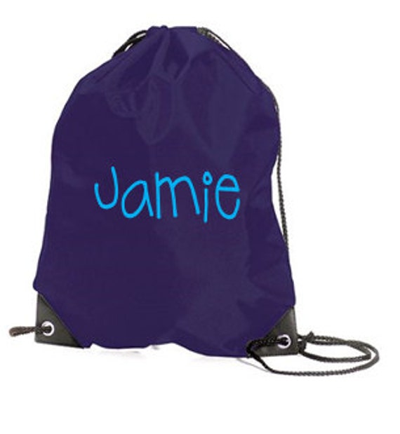Personalised kids gym bag school bag pe bag your name