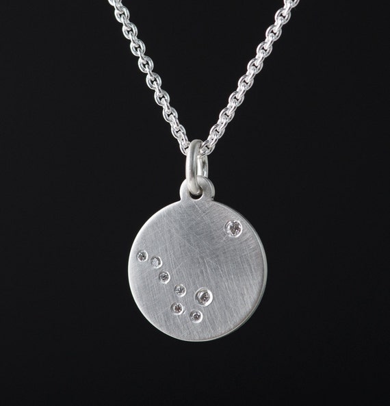 North Star with the Big Dipper Sterling Silver Diamond