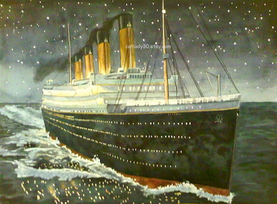 Water Color : Titanic Watercolor Print. Titanic by CatLady30
