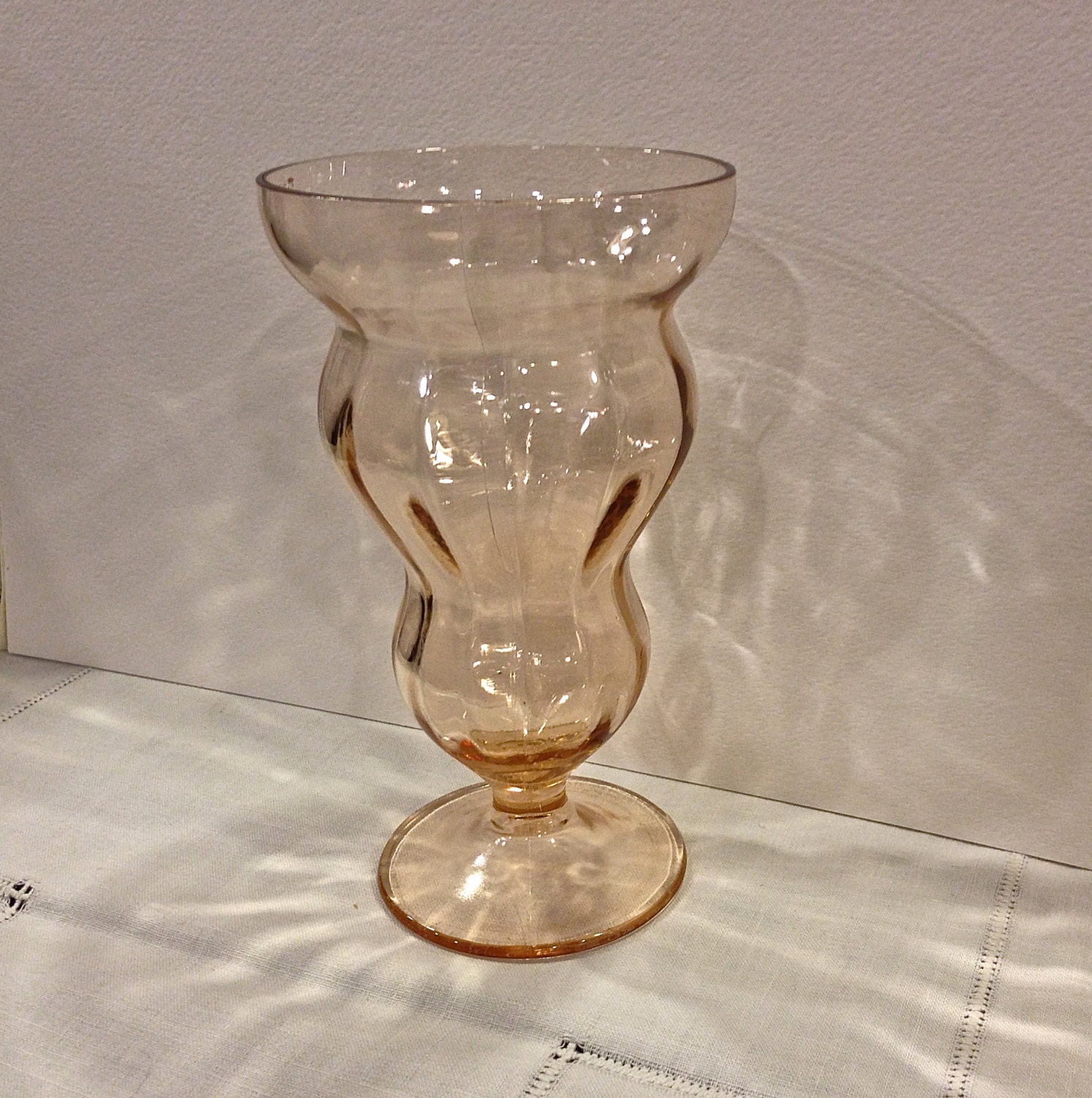 Pink Depression Glass FEDERAL LIDO Rose Glow by VintagePrairieHome